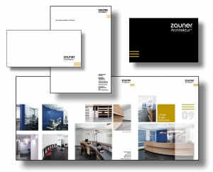 Architekturbüro Zauner - Logo, Geschäftsausstattung und Flyer: Die Markenbildnerei